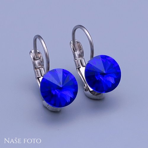 Dětské náušnice Swarovski Rivoli 8mm výběr barev