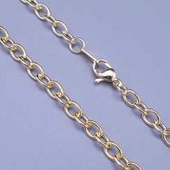Náramek z chirurgické oceli - zlacený 4mm
