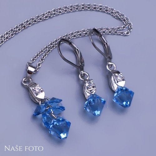 Souprava Swarovski Aquamarine