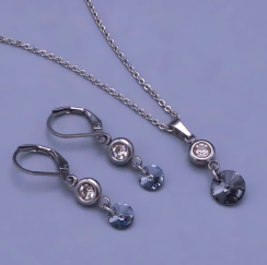 Súprava Swarovski Light Chrome s kamienkom