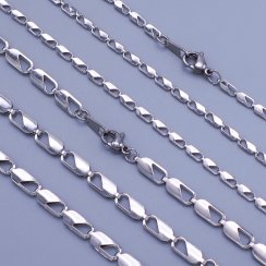Řetízek z chirurgické oceli šířky 3mm, 5mm- výběr délek