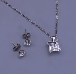 Súprava Swarovski Twister 6mm, 10mm crystal chirurgická oceľ