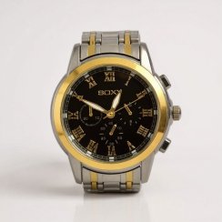 Pánské celokovové hodinky Silver–Gold Black