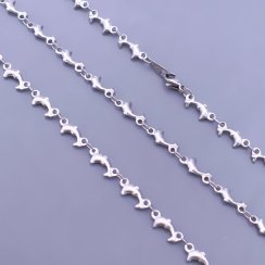 Řetízek z chirurgické oceli Delfín 5mm - délky do 60cm