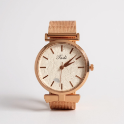 Dámske hodinky Rose Gold s jemnou mašličkou