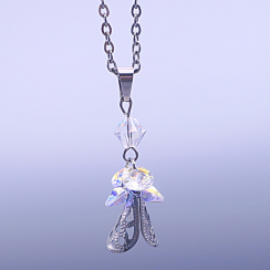 Prívesok Anjelik Swarovski® Crystal AB – chirurgická oceľ