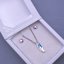 Souprava Swarovski 3D cuboid Crystal AB z chirurgické oceli
