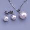 Perličková souprava Swarovski s řetízkem White (bílá)