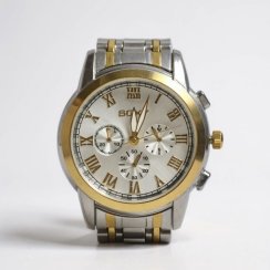Pánské celokovové hodinky Silver–Gold Classic