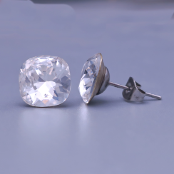 Swarovski náušnice Crystal čirá 10 mm