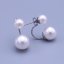 Náušnice Swarovski perle white 8mm ,12mm