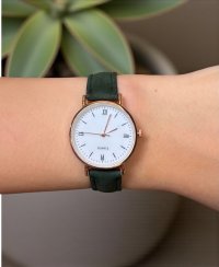 Dámske hodinky Grace – tmavozelené