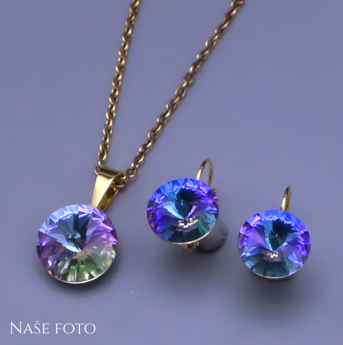 Pozlacená souprava Rivoli Vitrail Light