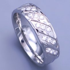 Dámský prsten z chirurgické oceli vel.52,55