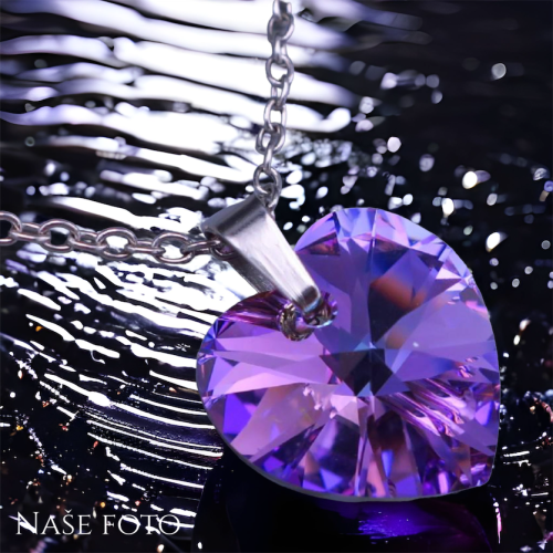 Přívěsek Swarovski srdíčko 18mm Vitrail Light