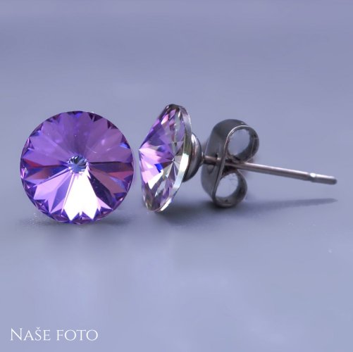 Souprava Swarovski rivoli 8mm - 12mm Vitrail Light