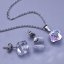 Souprava Swarovski kostky 8mm měnící z chirurgické oceli