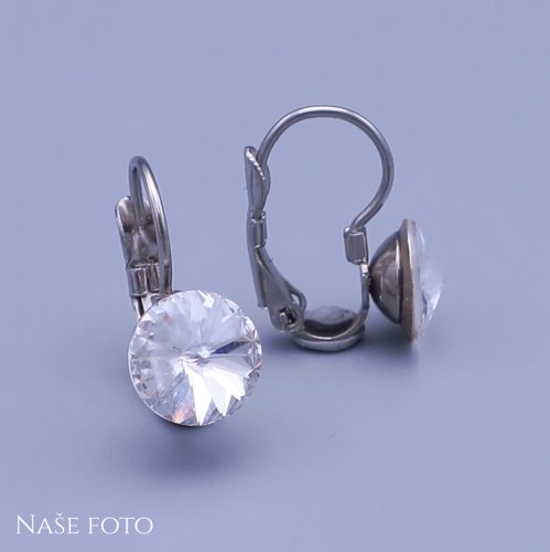 Dětské náušnice Swarovski Rivoli 8mm výběr barev