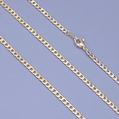 Zlacený řetízek pancer 3mm