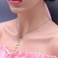 Přívěsek s řetízkem Swarovski elements chirurgická ocel