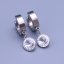Náušnice z chirurgickej ocele Swarovski rivoli 8mm - výber farieb