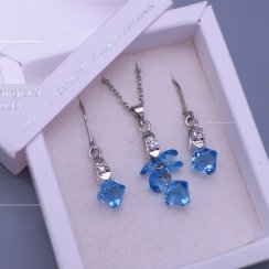 Súprava Swarovski Aquamarine