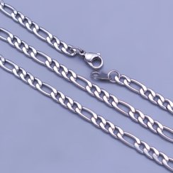 Řetízek z chirurgické oceli -Figaro 3mm - délky do 80cm