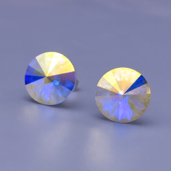 Náušnice Swarovski Rivoli Crystal AB 12mm