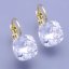 Souprava Swarovski kostky Crystal (čirá)10,12mm