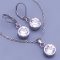 Souprava Swarovski rivoli -kolečka Crystal (čirá)