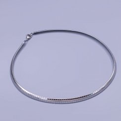 Plochý hadí náhrdelník z chirurgickej ocele