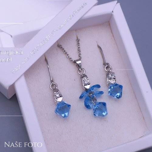 Souprava Swarovski Aquamarine