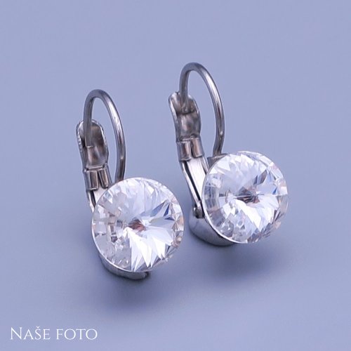 Dětské náušnice Swarovski Rivoli 8mm výběr barev