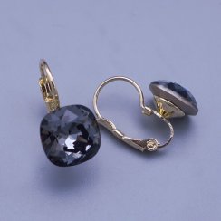 Náušnice Swarovski kostky 10mm výběr barev