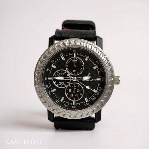 Sportovní pánské hodinky – černo-stříbrné