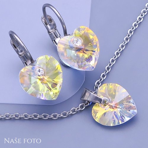 Souprava Swarovski elements z chirurgické oceli