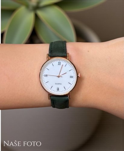 Dámské hodinky Grace – tmavě zelené