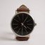 Pánské minimalistické hodinky Brown Black