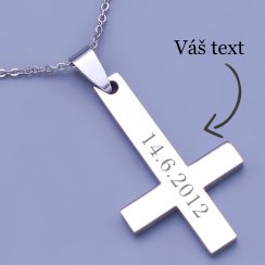 Prívesok obrátený kríž z chirurgickej ocele