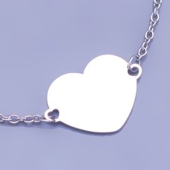 Prívesok srdiečko 20mm z chirurgickej ocele