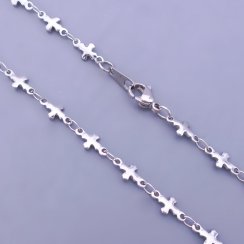 Náramok z chirurgickej ocele krížiky 4mm