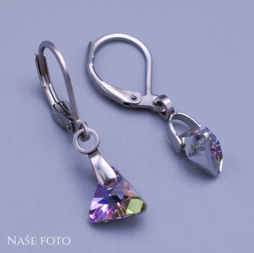Dětské náušnice triangle 8mm výběr barev