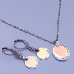 Souprava Swarovski s řetízkem z chirurgické oceli