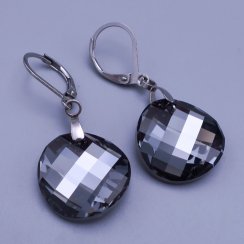 Náušnice Swarovski Twist Silver Night