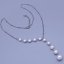 Náhrdelník z chirurgickej ocele s perličkami
